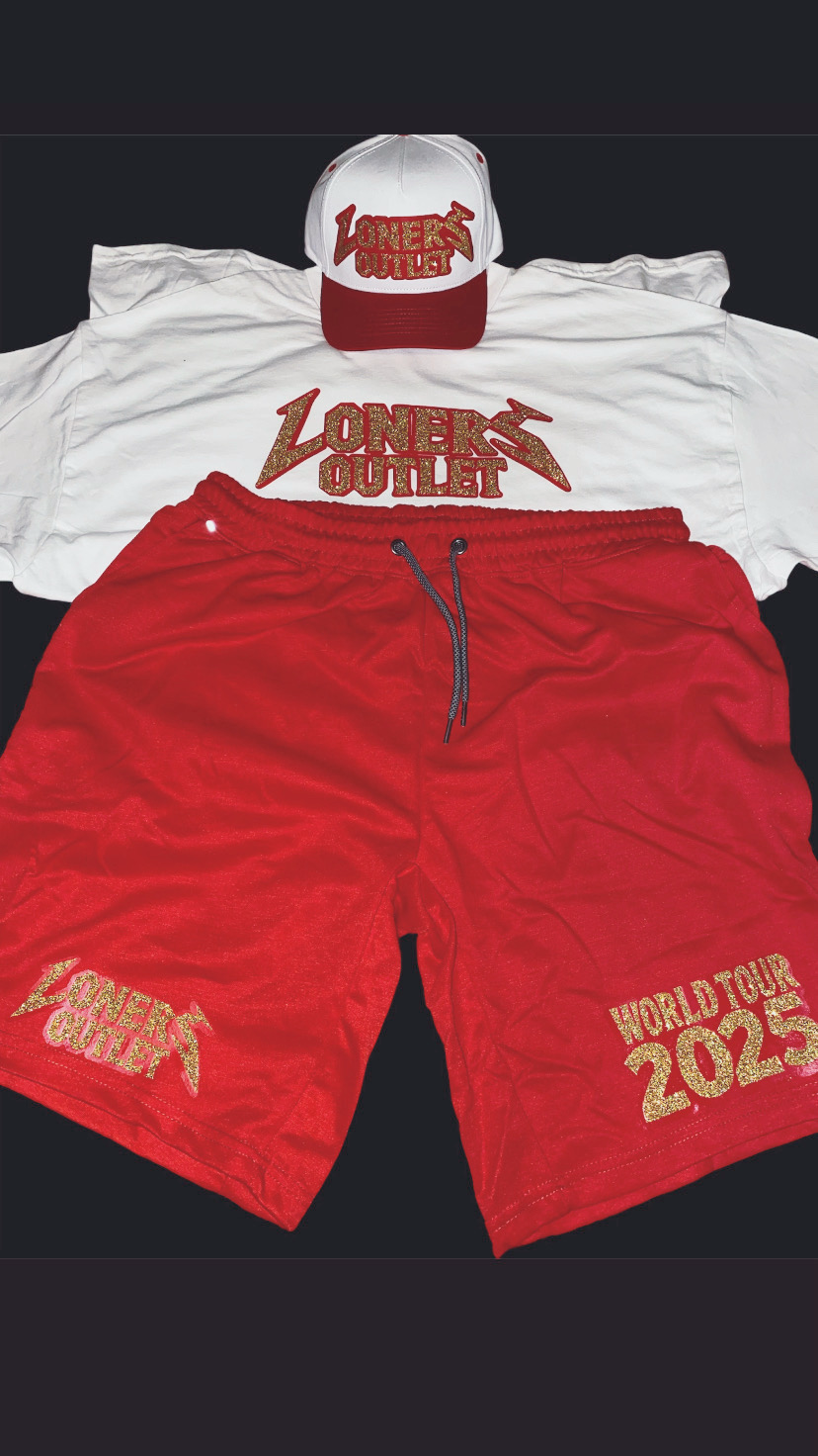 “World Tour” Collection - hats+shirt+shorts set