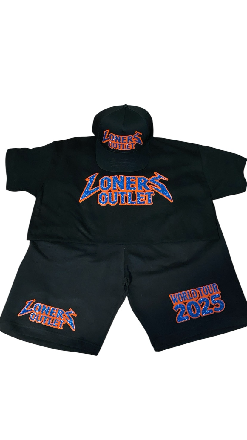 “World Tour” Collection - hats+shirt+shorts set